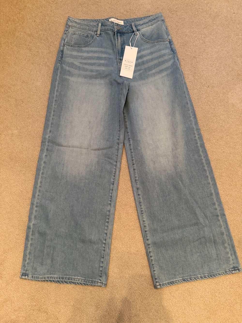 NWT Risen Wide Leg Light Blue Jeans - Women